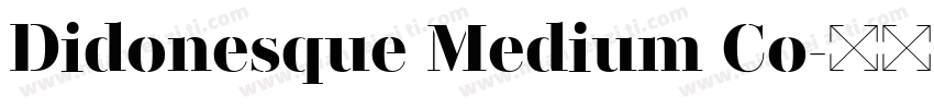 Didonesque Medium Co字体转换
